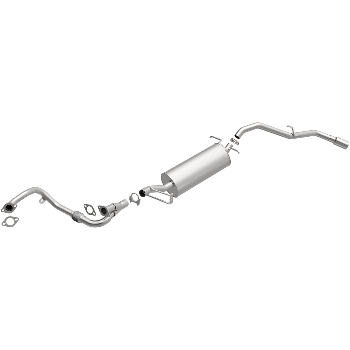BRExhaust 2002-2004 Nissan Xterra 3.3L Direct-Fit Replacement Exhaust System BRExhaust Exhaust System Kit AXOPROS