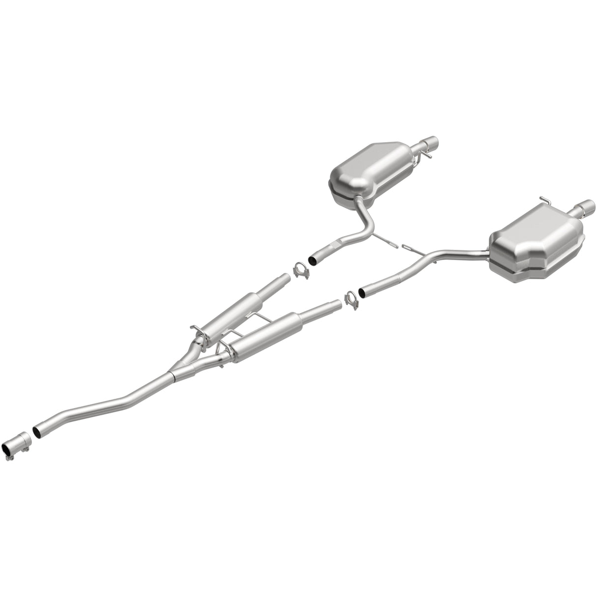 BRExhaust 2002-2005 Audi Direct-Fit Replacement Exhaust System BRExhaust Exhaust System Kit AXOPROS