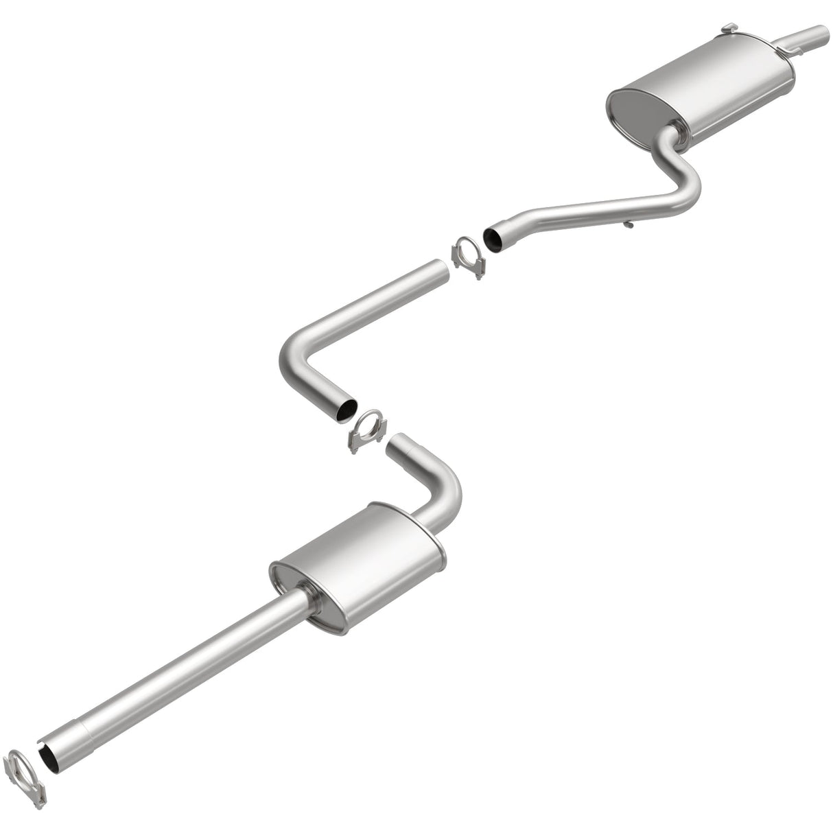 BRExhaust 2002-2006 Chrysler Sebring 2.4L Direct-Fit Replacement Exhaust System BRExhaust Exhaust System Kit AXOPROS