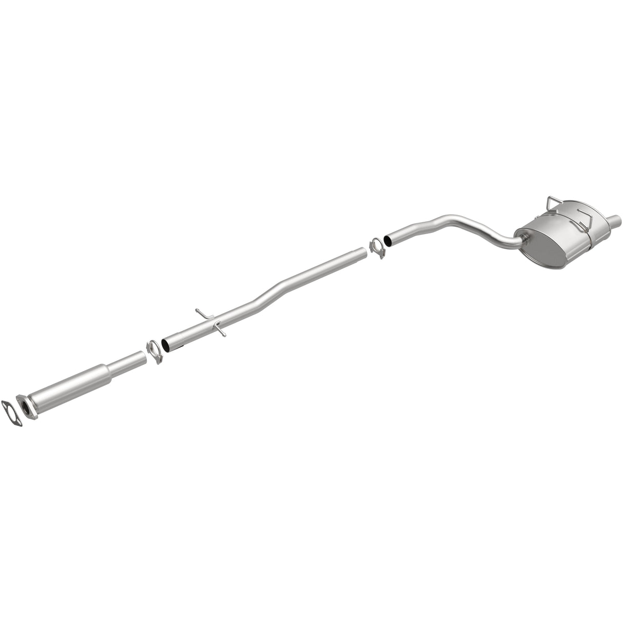 BRExhaust 2002-2008 Mini Cooper 1.6L Direct-Fit Replacement Exhaust System BRExhaust Exhaust System Kit AXOPROS