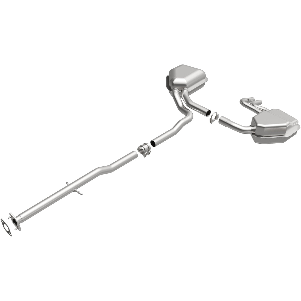 BRExhaust 2002-2008 Mini Cooper 1.6L Direct-Fit Replacement Exhaust System BRExhaust Exhaust System Kit AXOPROS