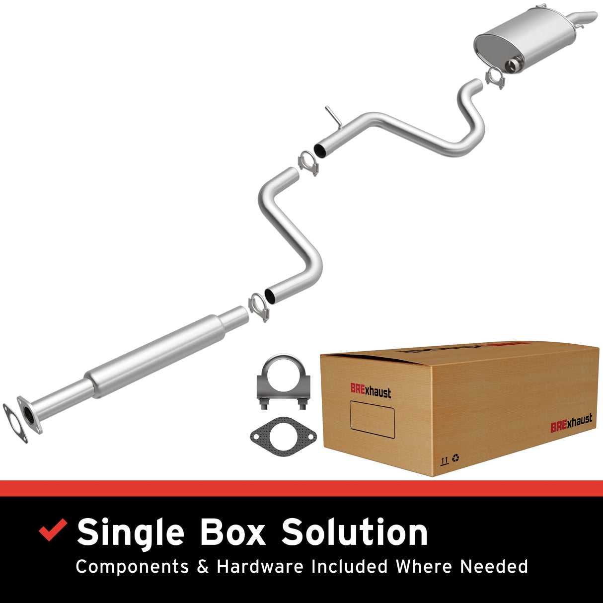 BRExhaust 2003-2005 Chevrolet Direct-Fit Replacement Exhaust System BRExhaust Exhaust System Kit AXOPROS