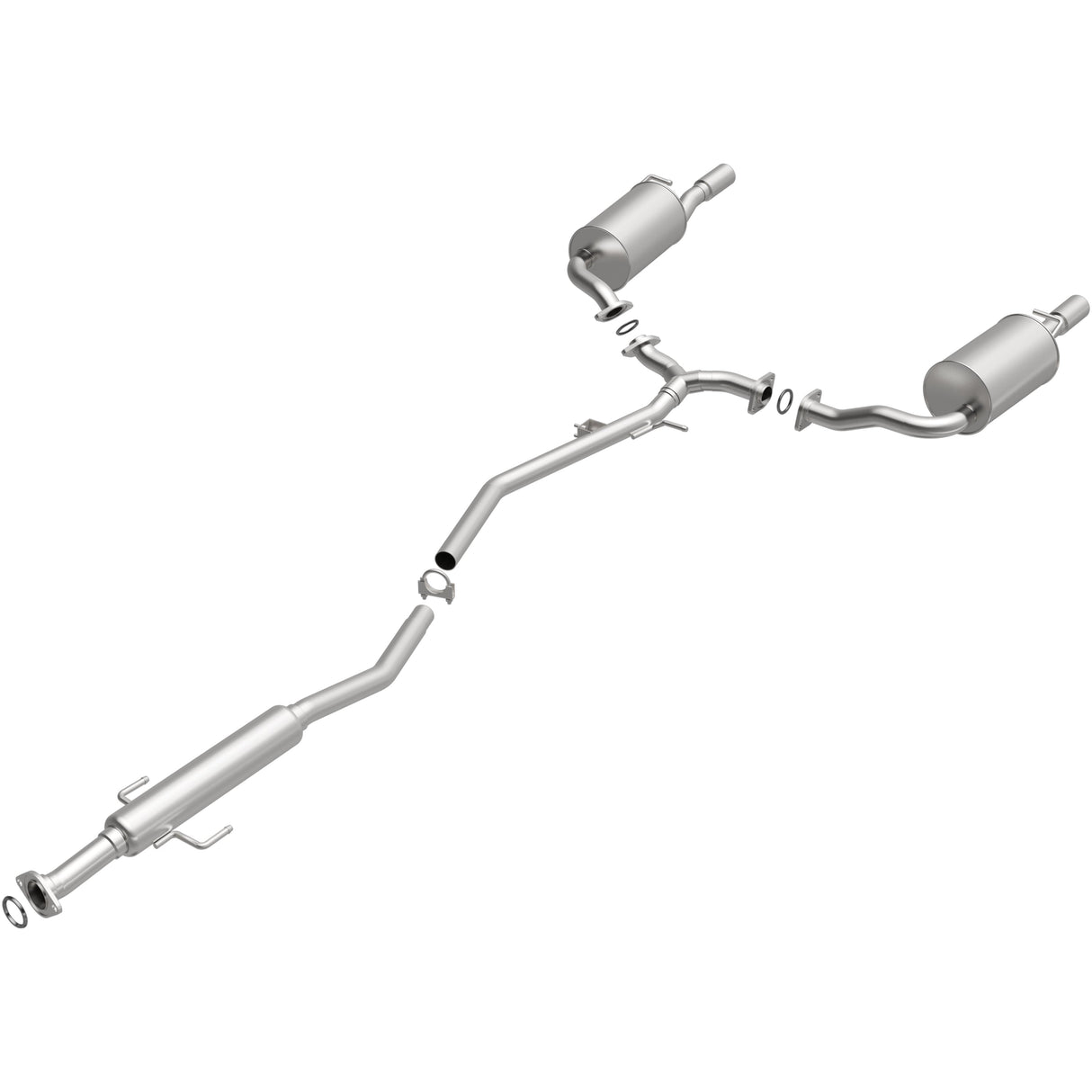 BRExhaust 2003-2008 Mazda 6 2.3L Direct-Fit Replacement Exhaust System BRExhaust Exhaust System Kit AXOPROS