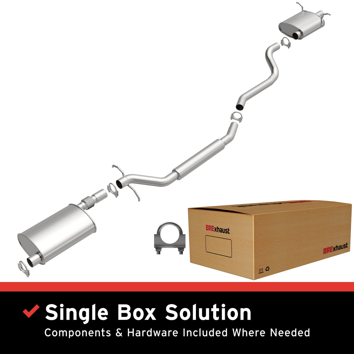 BRExhaust 2004-2006 Chrysler Pacifica 3.5L Direct-Fit Replacement Exhaust System BRExhaust Exhaust System Kit AXOPROS