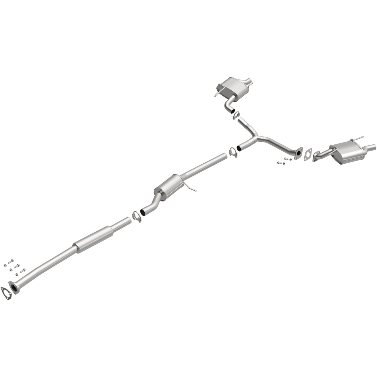BRExhaust 2004-2008 Acura TL 3.2L Direct-Fit Replacement Exhaust System BRExhaust Exhaust System Kit AXOPROS