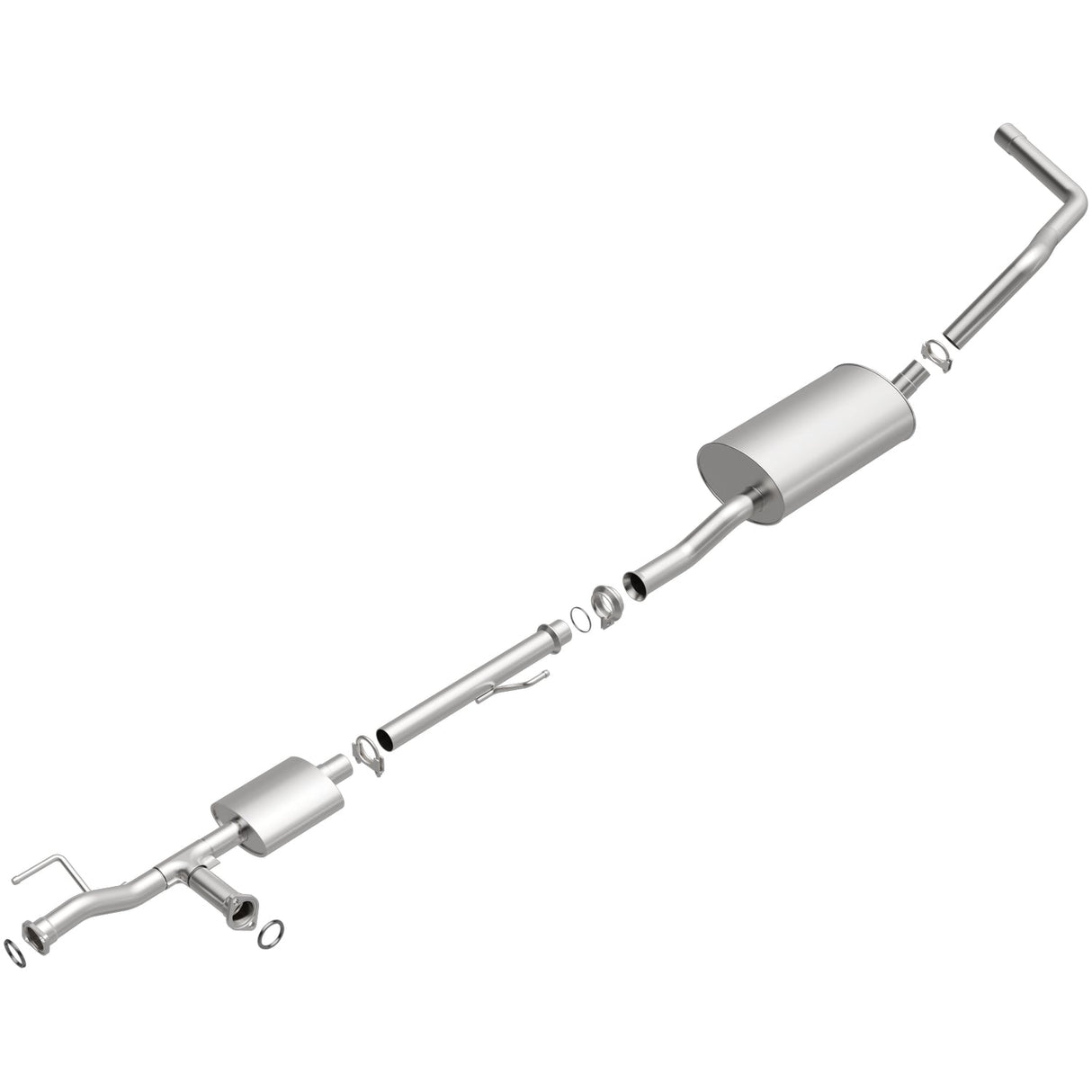 BRExhaust 2005-2006 Toyota Tundra 4.7L Direct-Fit Replacement Exhaust System BRExhaust Exhaust System Kit AXOPROS