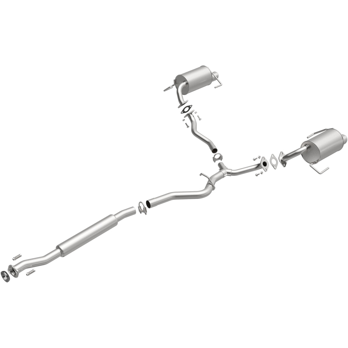 BRExhaust 2005-2009 Subaru Legacy 2.5L Direct-Fit Replacement Exhaust System BRExhaust Exhaust System Kit AXOPROS
