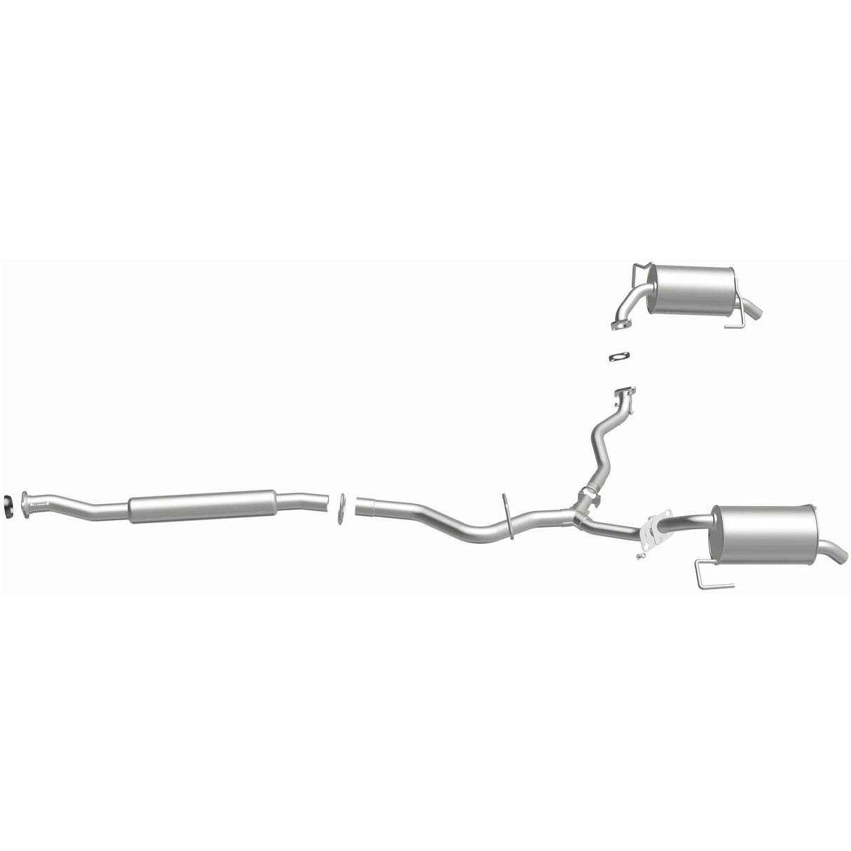 BRExhaust 2005-2009 Subaru Outback 2.5L Direct-Fit Replacement Exhaust System BRExhaust Exhaust System Kit AXOPROS