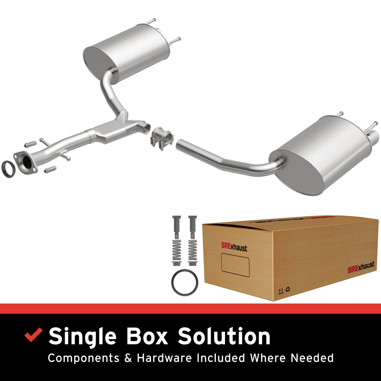 BRExhaust 2006-2013 Lexus Direct-Fit Replacement Exhaust System BRExhaust Exhaust System Kit AXOPROS