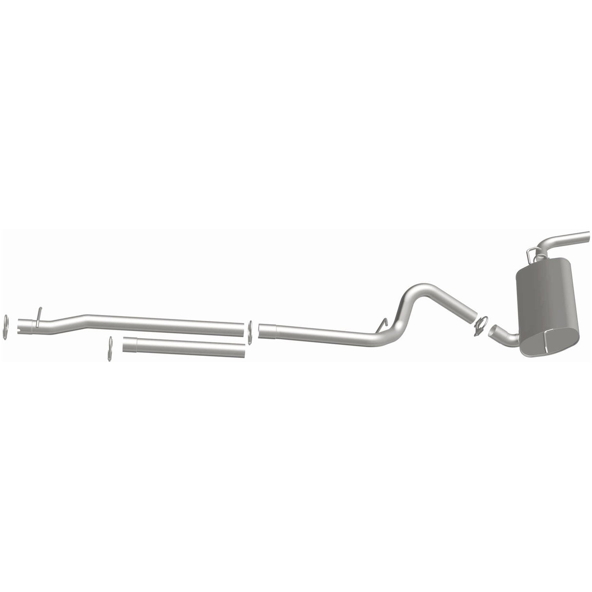 BRExhaust 2007-2011 Jeep Wrangler 3.8L Direct-Fit Replacement Exhaust System BRExhaust Exhaust System Kit AXOPROS