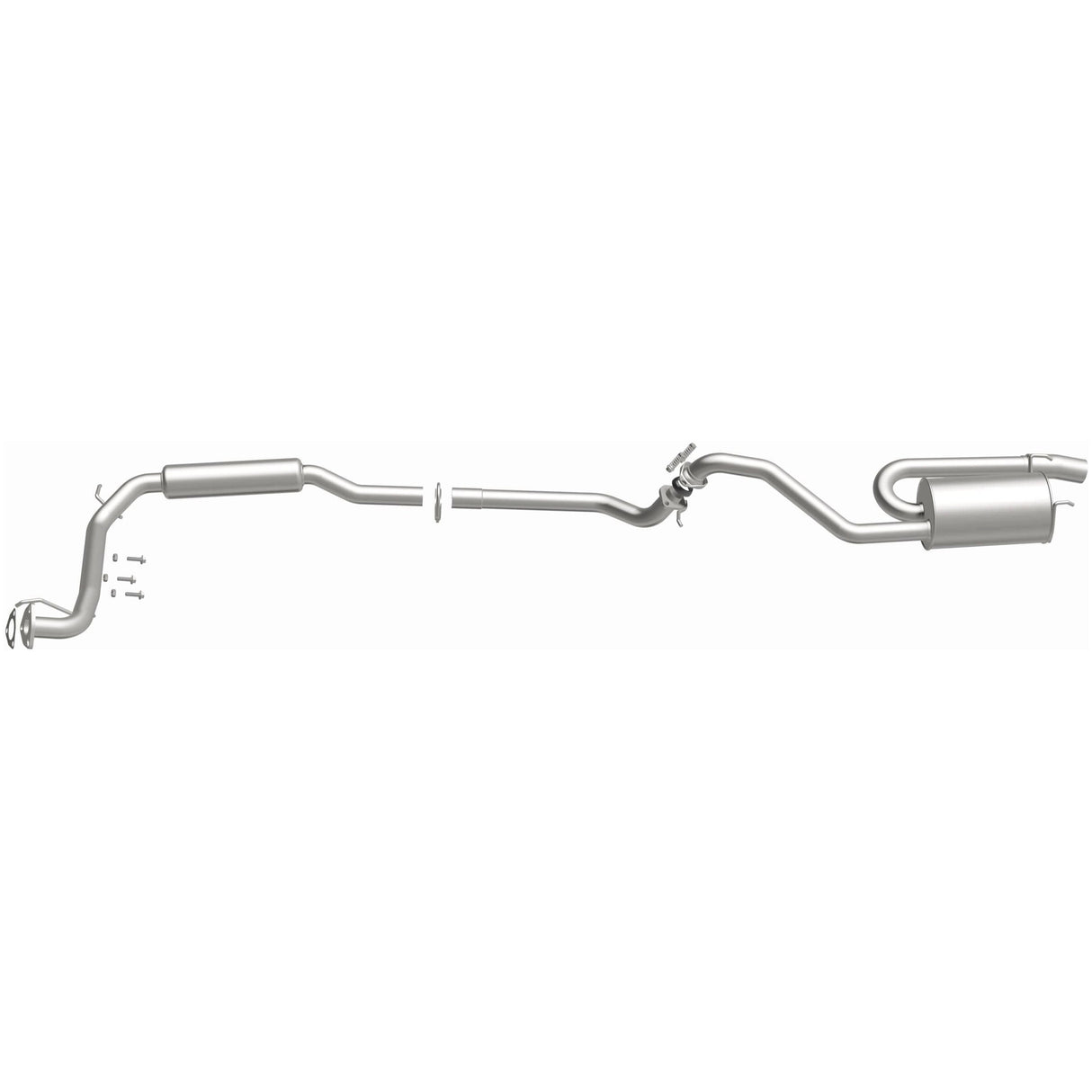 BRExhaust 2009-2013 Honda Fit 1.5L Direct-Fit Replacement Exhaust System BRExhaust Exhaust System Kit  AXOPROS