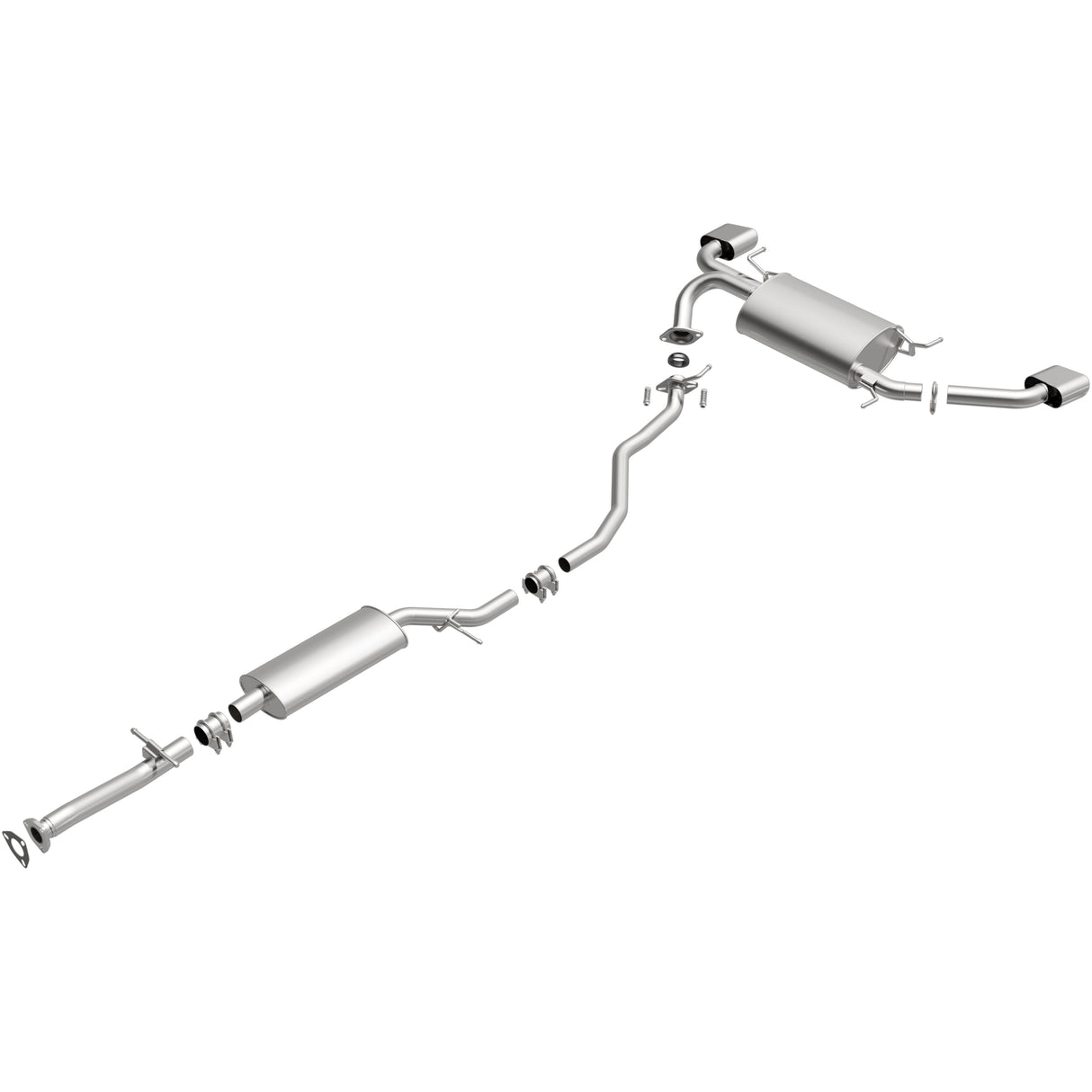BRExhaust 2010-2012 Acura RDX 2.3L Direct-Fit Replacement Exhaust System BRExhaust Exhaust System Kit AXOPROS