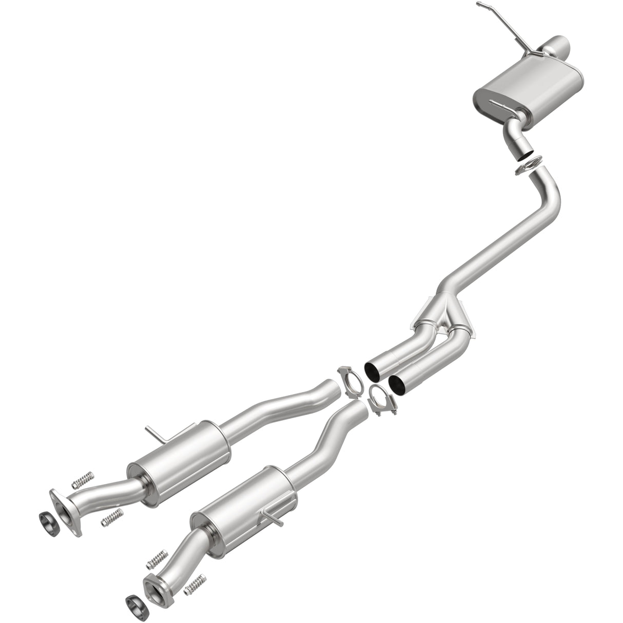 BRExhaust 2014-2022 Jeep Direct-Fit Replacement Exhaust System BRExhaust Exhaust System Kit AXOPROS