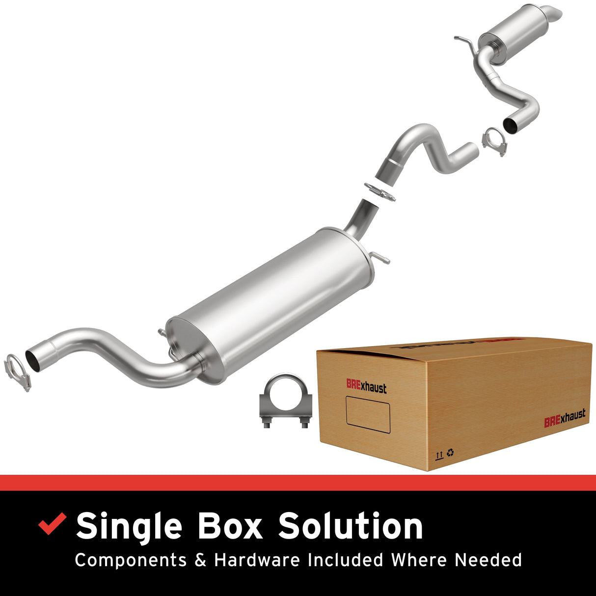 BRExhaust Direct-Fit Replacement Exhaust System 106-0024 BRExhaust Exhaust System Kit AXOPROS