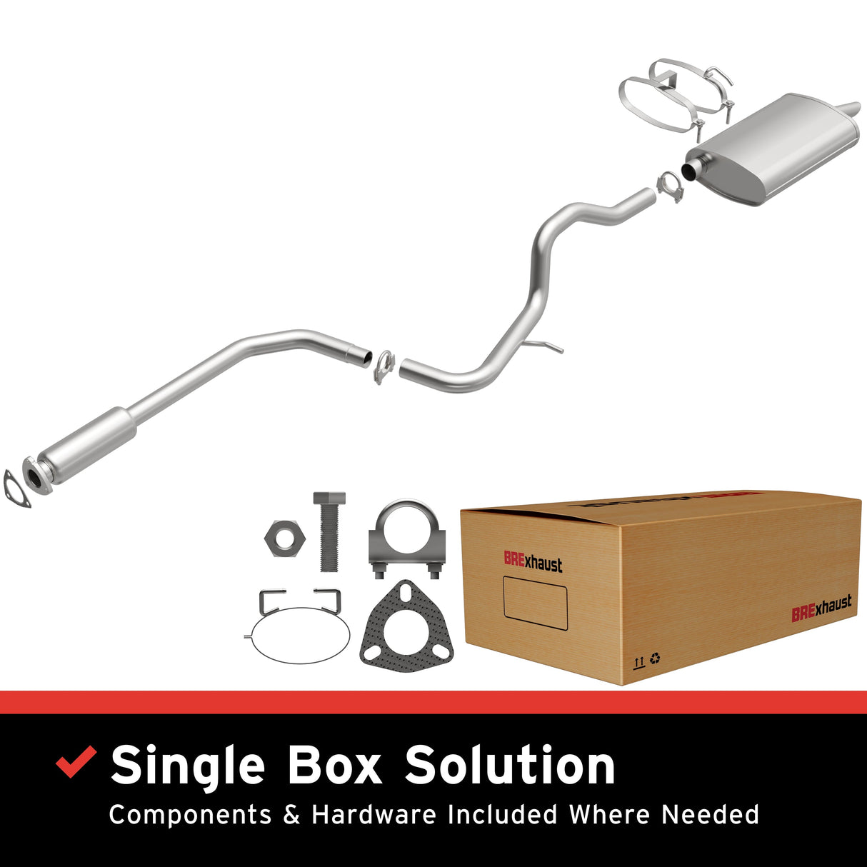 BRExhaust Direct-Fit Replacement Exhaust System 106-0031 BRExhaust Exhaust System Kit AXOPROS