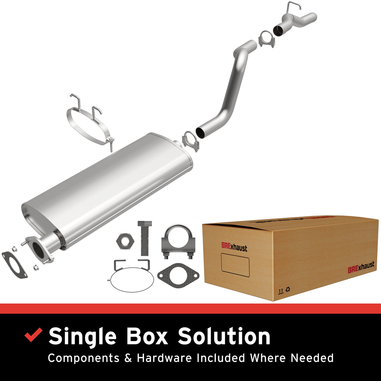 BRExhaust Direct-Fit Replacement Exhaust System 106-0071 BRExhaust Exhaust System Kit AXOPROS