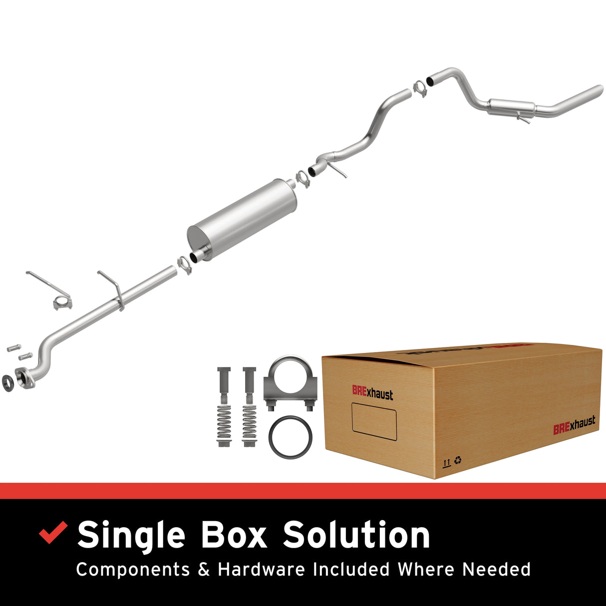 BRExhaust Direct-Fit Replacement Exhaust System 106-0088 BRExhaust Exhaust System Kit AXOPROS