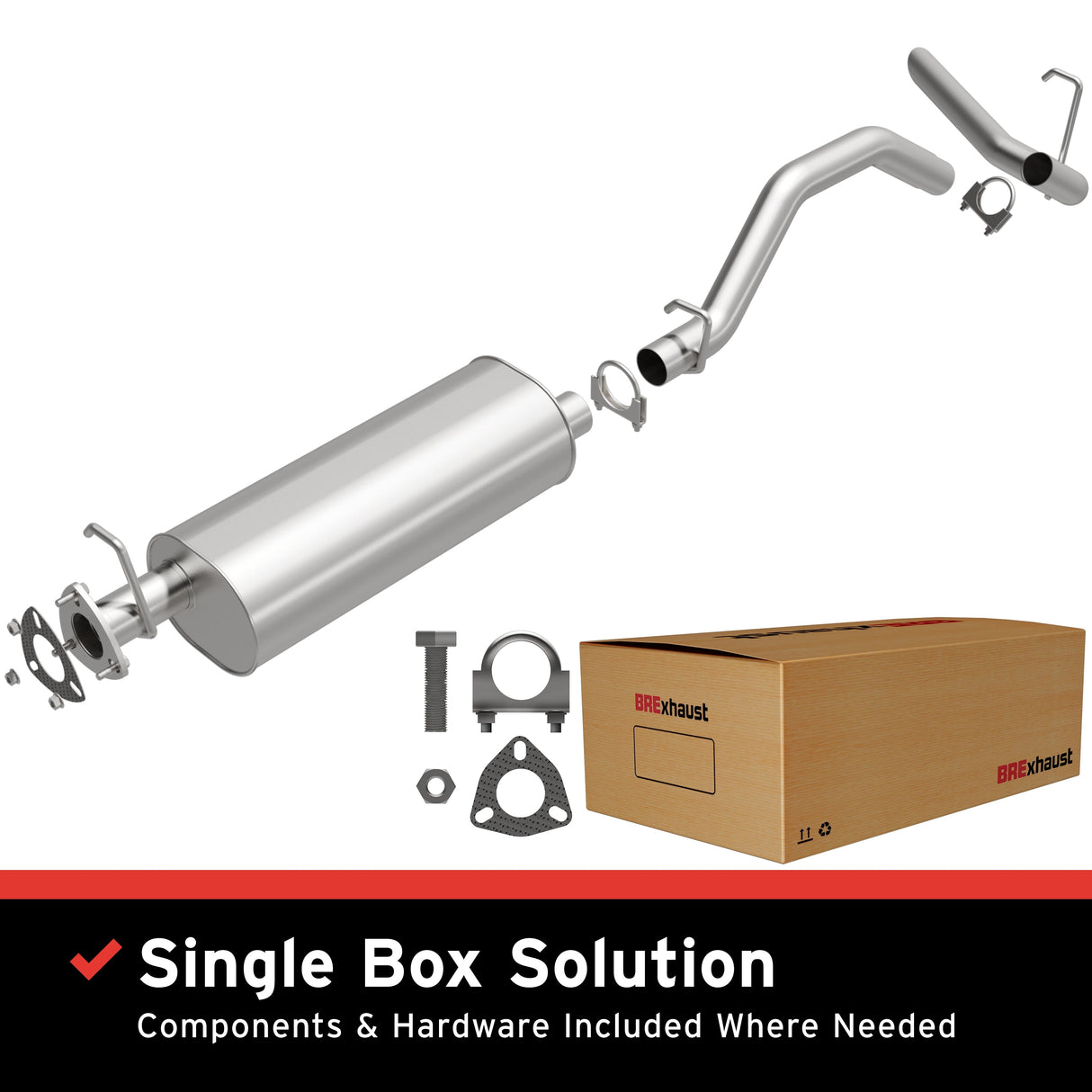 BRExhaust Direct-Fit Replacement Exhaust System 106-0097 BRExhaust Exhaust System Kit AXOPROS