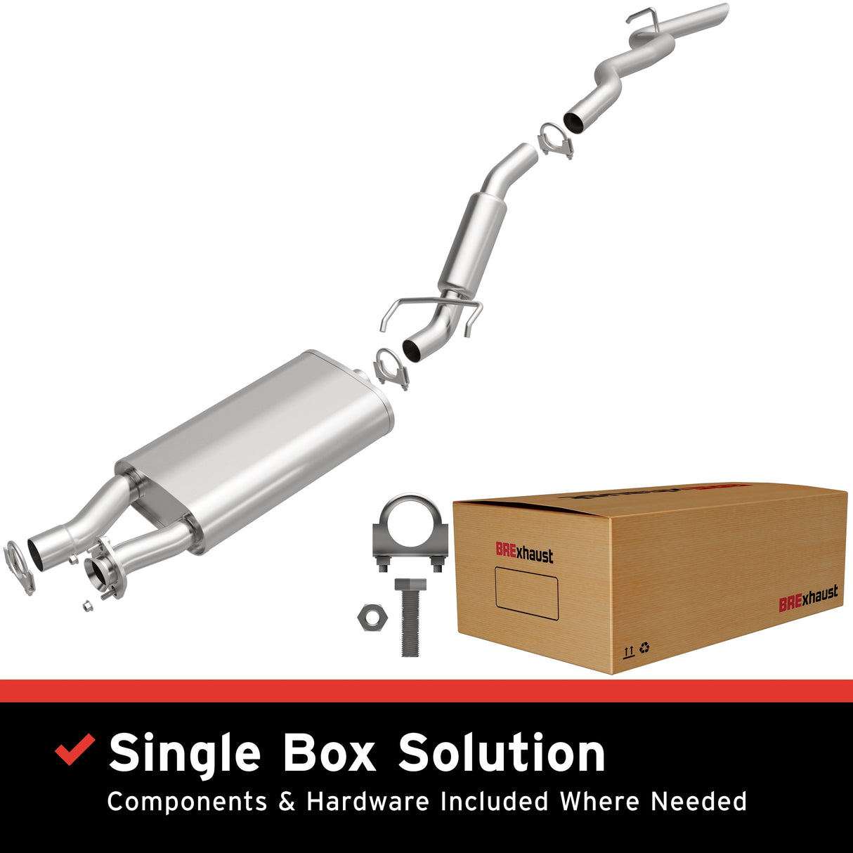 BRExhaust Direct-Fit Replacement Exhaust System 106-0113 BRExhaust Exhaust System Kit AXOPROS