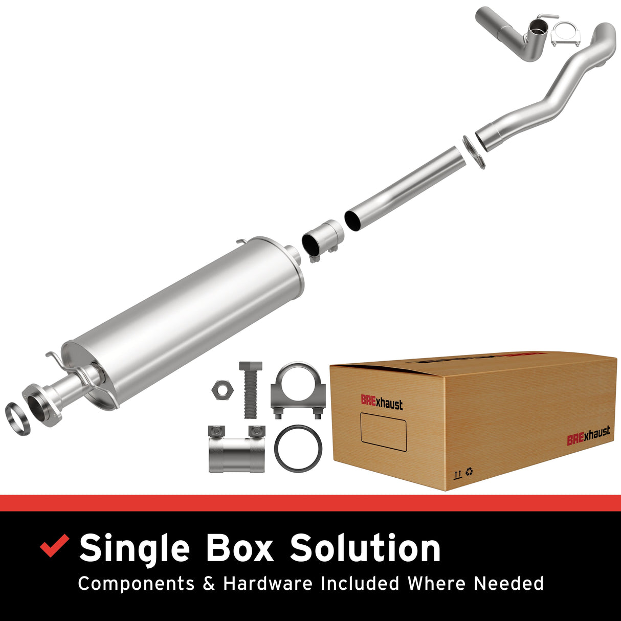 BRExhaust Direct-Fit Replacement Exhaust System 106-0131 BRExhaust Exhaust System Kit AXOPROS
