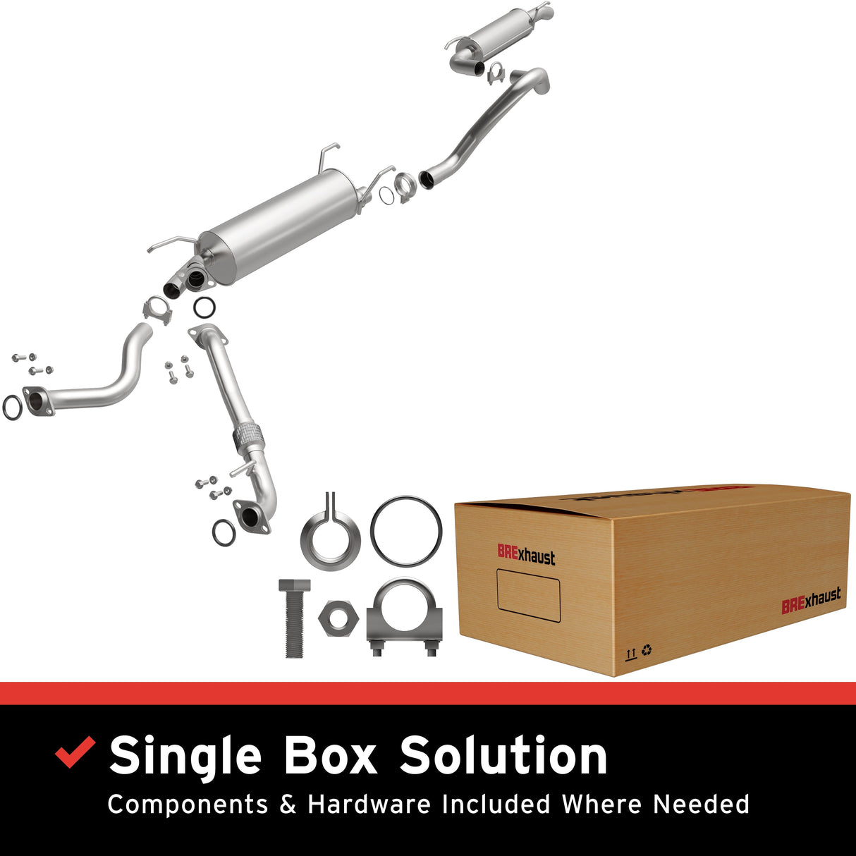 BRExhaust Direct-Fit Replacement Exhaust System 106-0176 BRExhaust Exhaust System Kit AXOPROS