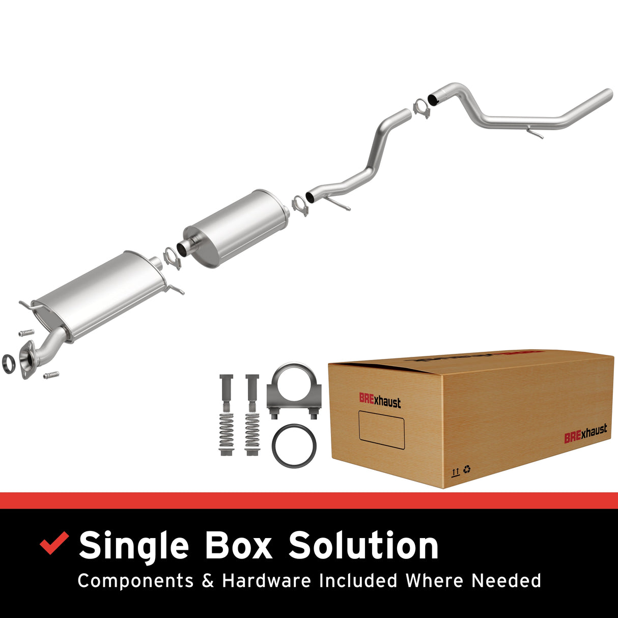 BRExhaust Direct-Fit Replacement Exhaust System 106-0256 BRExhaust Exhaust System Kit AXOPROS