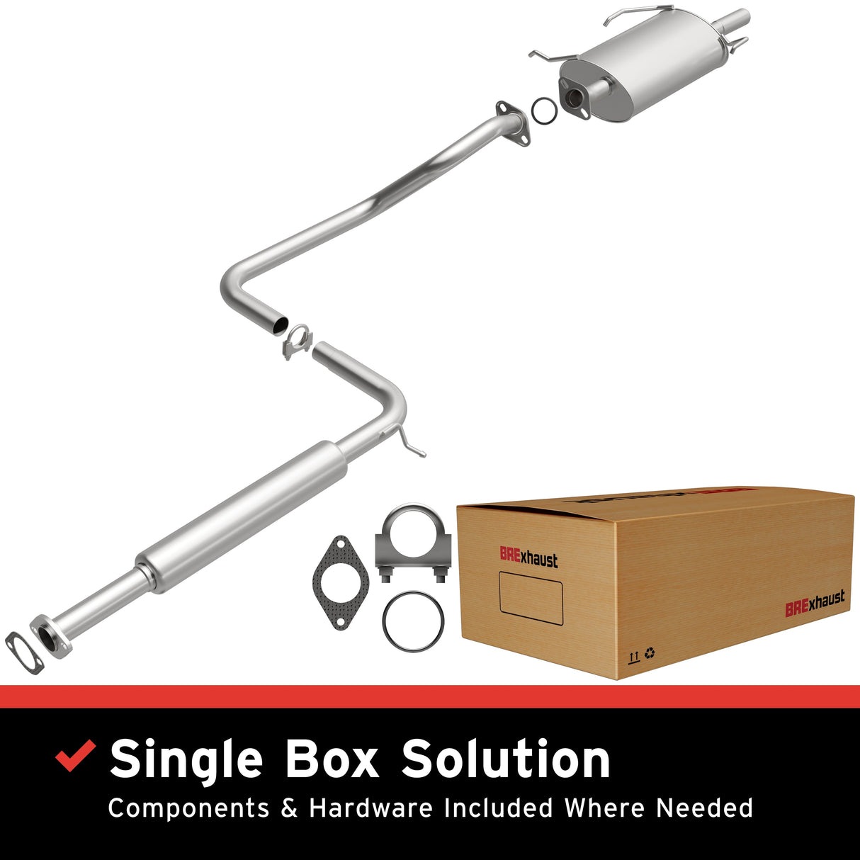 BRExhaust Direct-Fit Replacement Exhaust System 106-0303 BRExhaust Exhaust System Kit AXOPROS