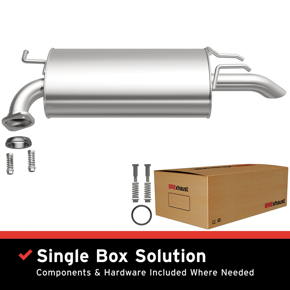 BRExhaust Direct-Fit Replacement Exhaust System 106-0308 BRExhaust Exhaust System Kit AXOPROS