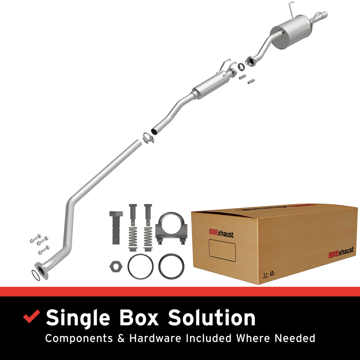 BRExhaust Direct-Fit Replacement Exhaust System 106-0312 BRExhaust Exhaust System Kit AXOPROS