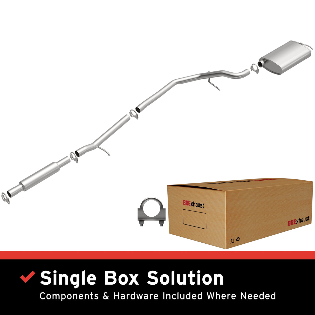 BRExhaust Direct-Fit Replacement Exhaust System 106-0330 BRExhaust Exhaust System Kit AXOPROS