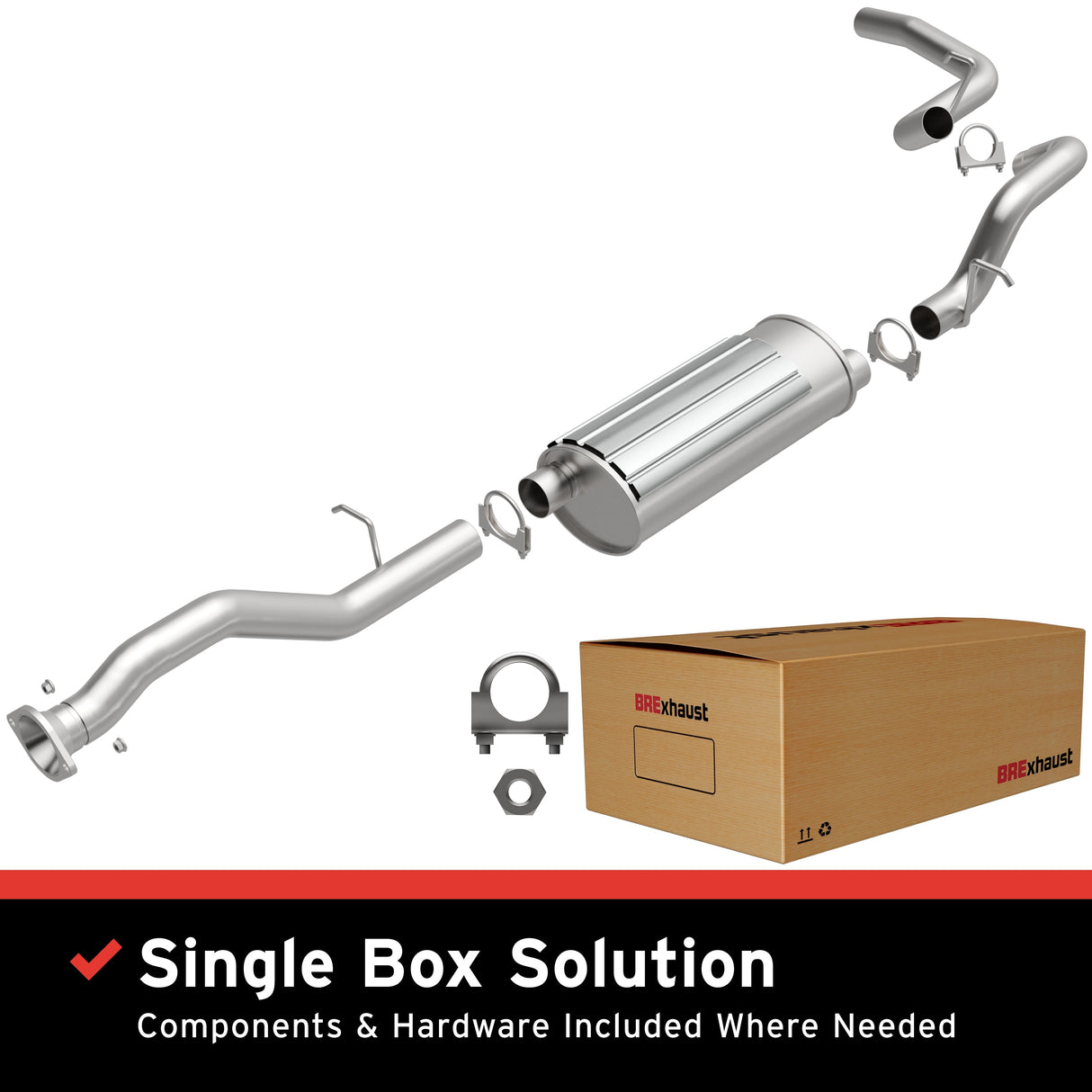 BRExhaust Direct-Fit Replacement Exhaust System 106-0433 BRExhaust Exhaust System Kit AXOPROS