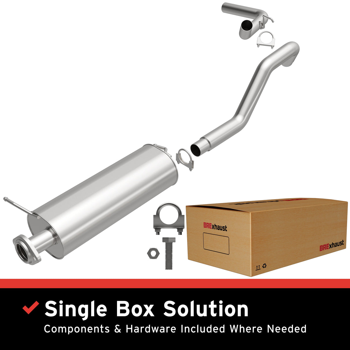 BRExhaust Direct-Fit Replacement Exhaust System 106-0500 BRExhaust Exhaust System Kit AXOPROS