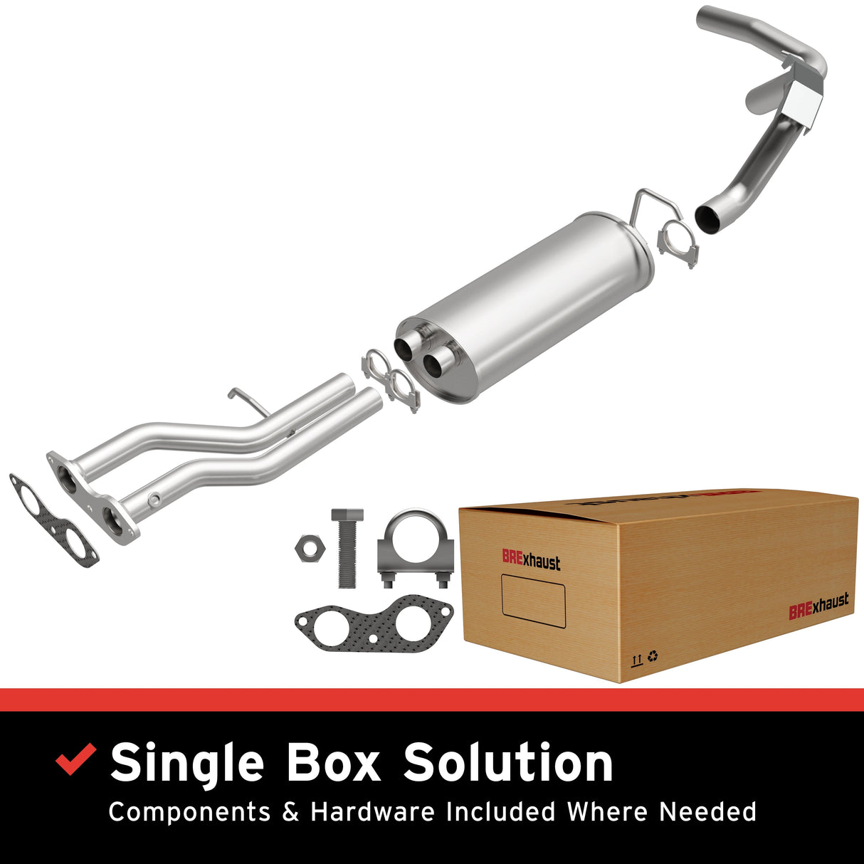 BRExhaust Direct-Fit Replacement Exhaust System 106-0625 BRExhaust Exhaust System Kit  AXOPROS