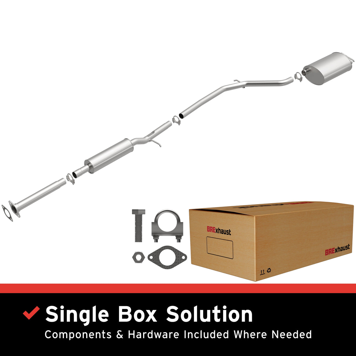 BRExhaust Direct-Fit Replacement Exhaust System 106-0639 BRExhaust Exhaust System Kit AXOPROS