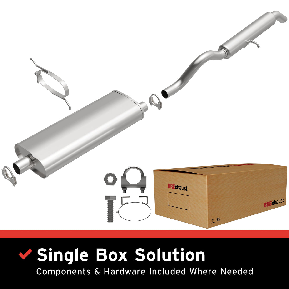 BRExhaust Direct-Fit Replacement Exhaust System 106-0651 BRExhaust Exhaust System Kit AXOPROS