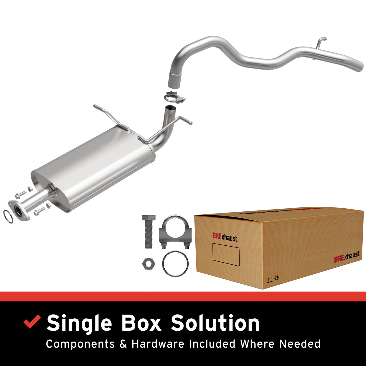 BRExhaust Direct-Fit Replacement Exhaust System 106-0673 BRExhaust Exhaust System Kit AXOPROS