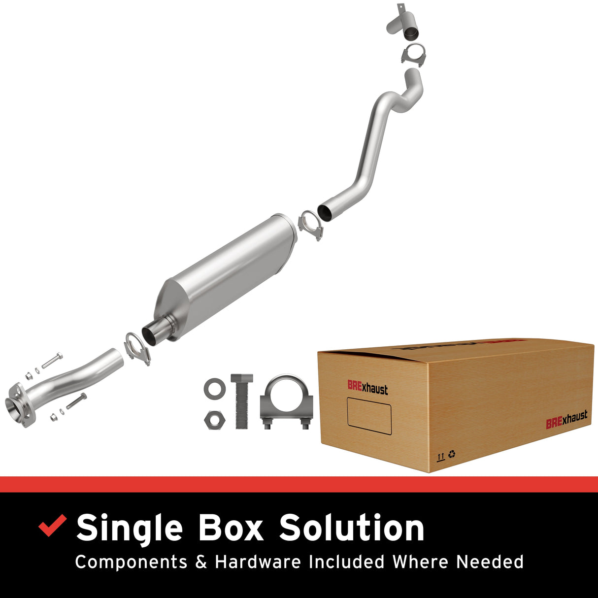 BRExhaust Direct-Fit Replacement Exhaust System 106-0682 BRExhaust Exhaust System Kit AXOPROS