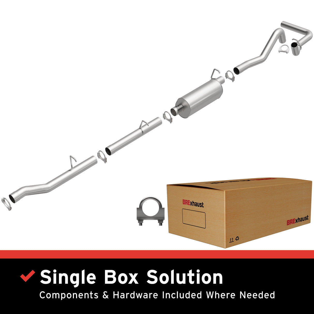 BRExhaust Direct-Fit Replacement Exhaust System 106-0687 BRExhaust Exhaust System Kit AXOPROS