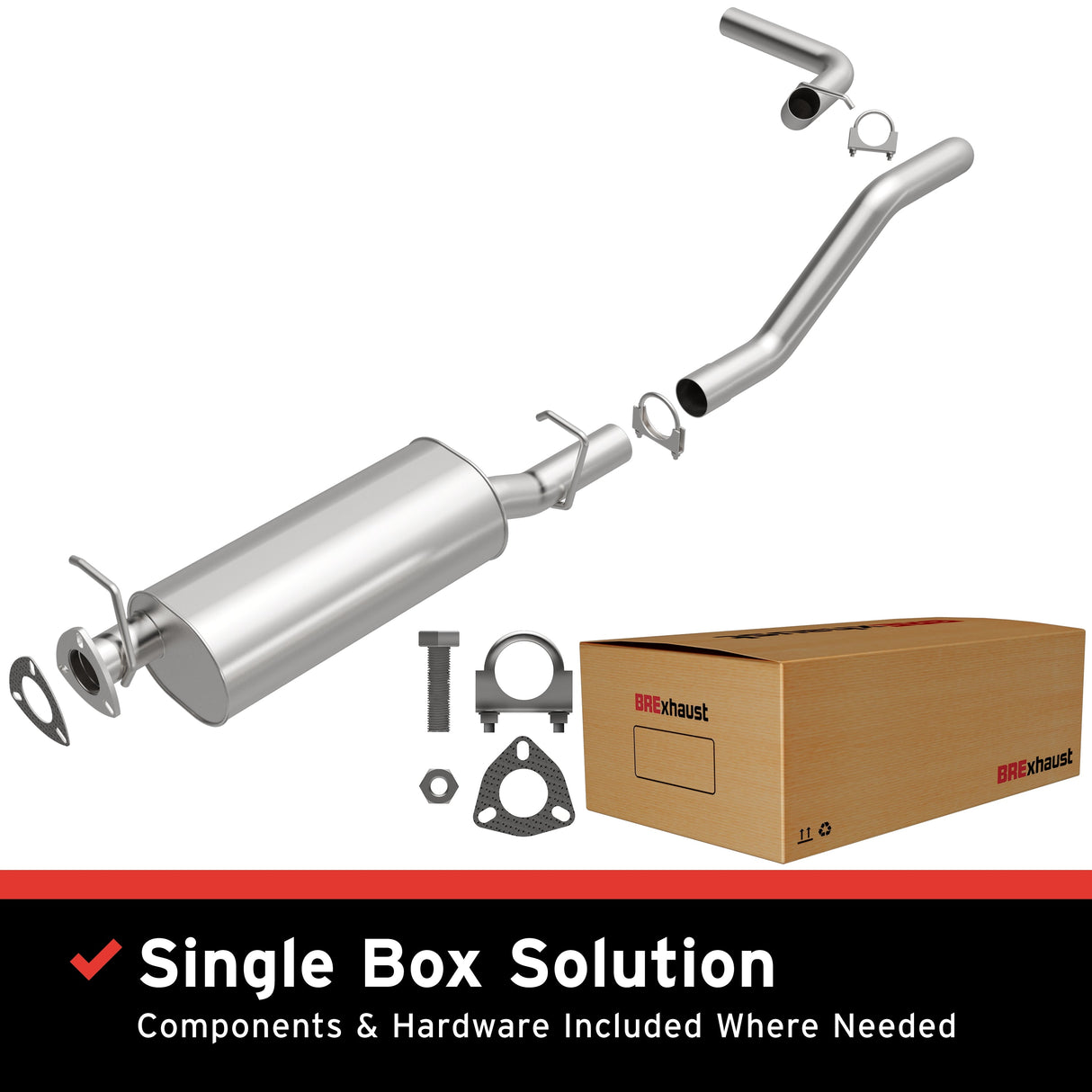 BRExhaust Direct-Fit Replacement Exhaust System 106-0703 BRExhaust Exhaust System Kit AXOPROS