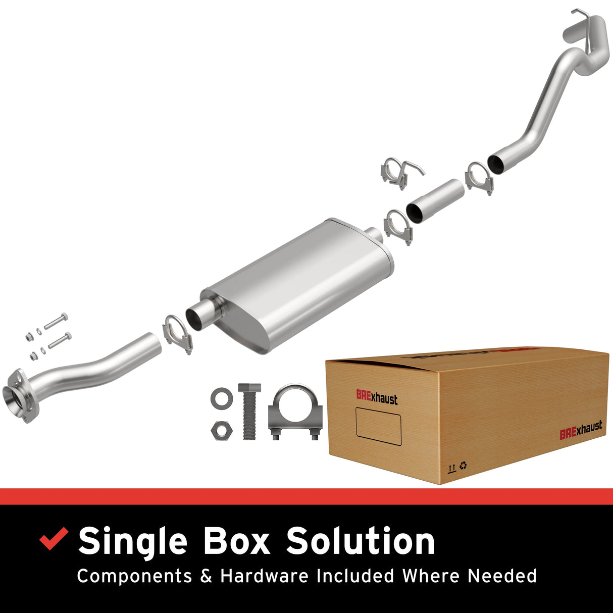 BRExhaust Direct-Fit Replacement Exhaust System 106-0734 BRExhaust Exhaust System Kit AXOPROS