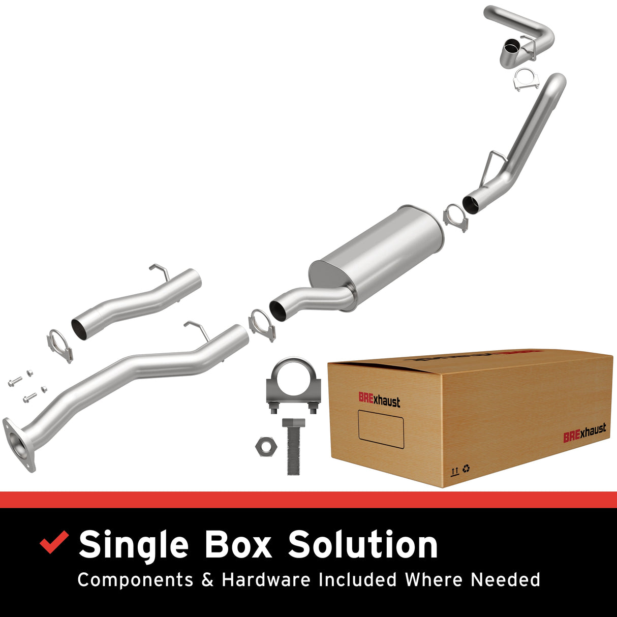 BRExhaust Direct-Fit Replacement Exhaust System 106-0740 BRExhaust Exhaust System Kit AXOPROS