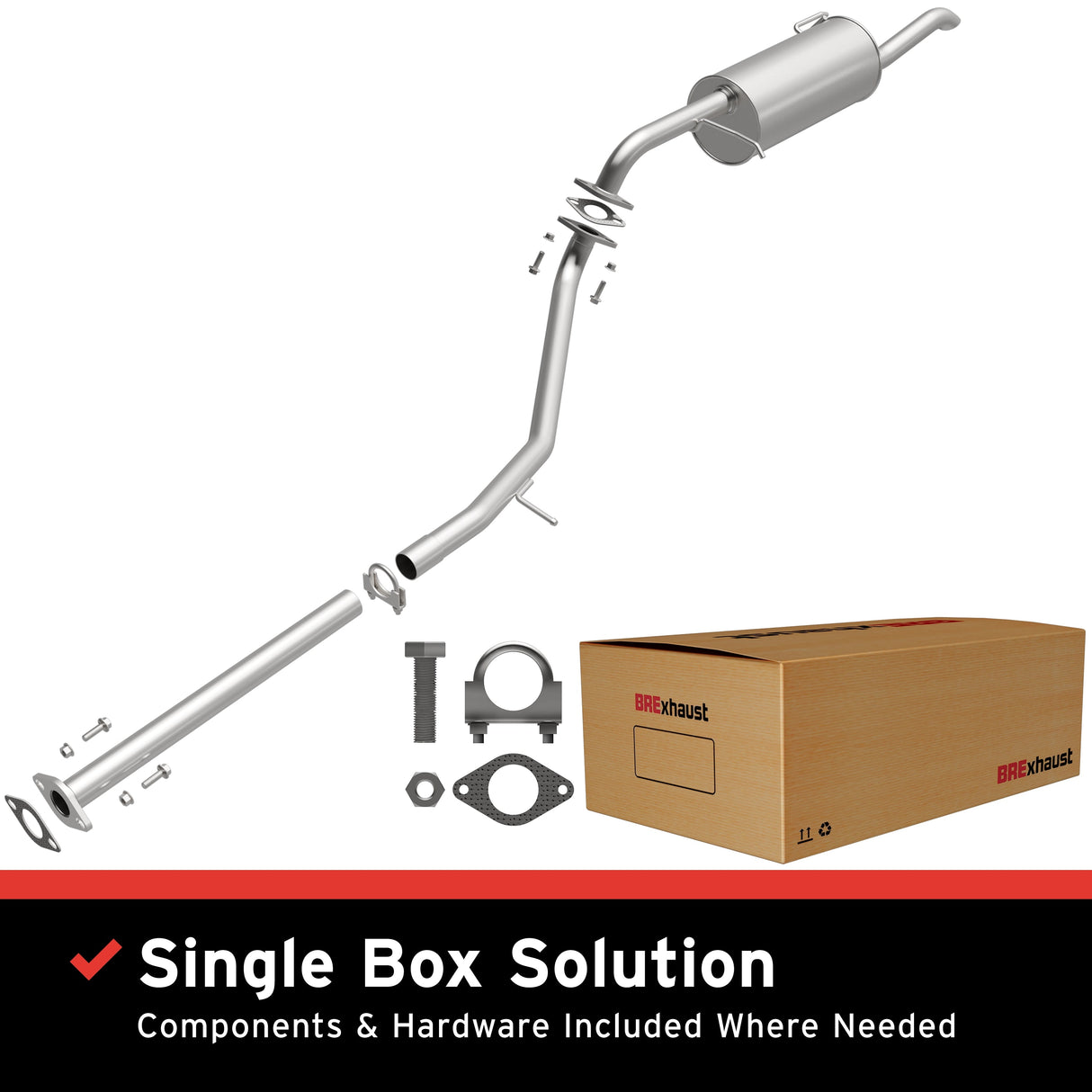 BRExhaust Direct-Fit Replacement Exhaust System 106-0741 BRExhaust Exhaust System Kit AXOPROS