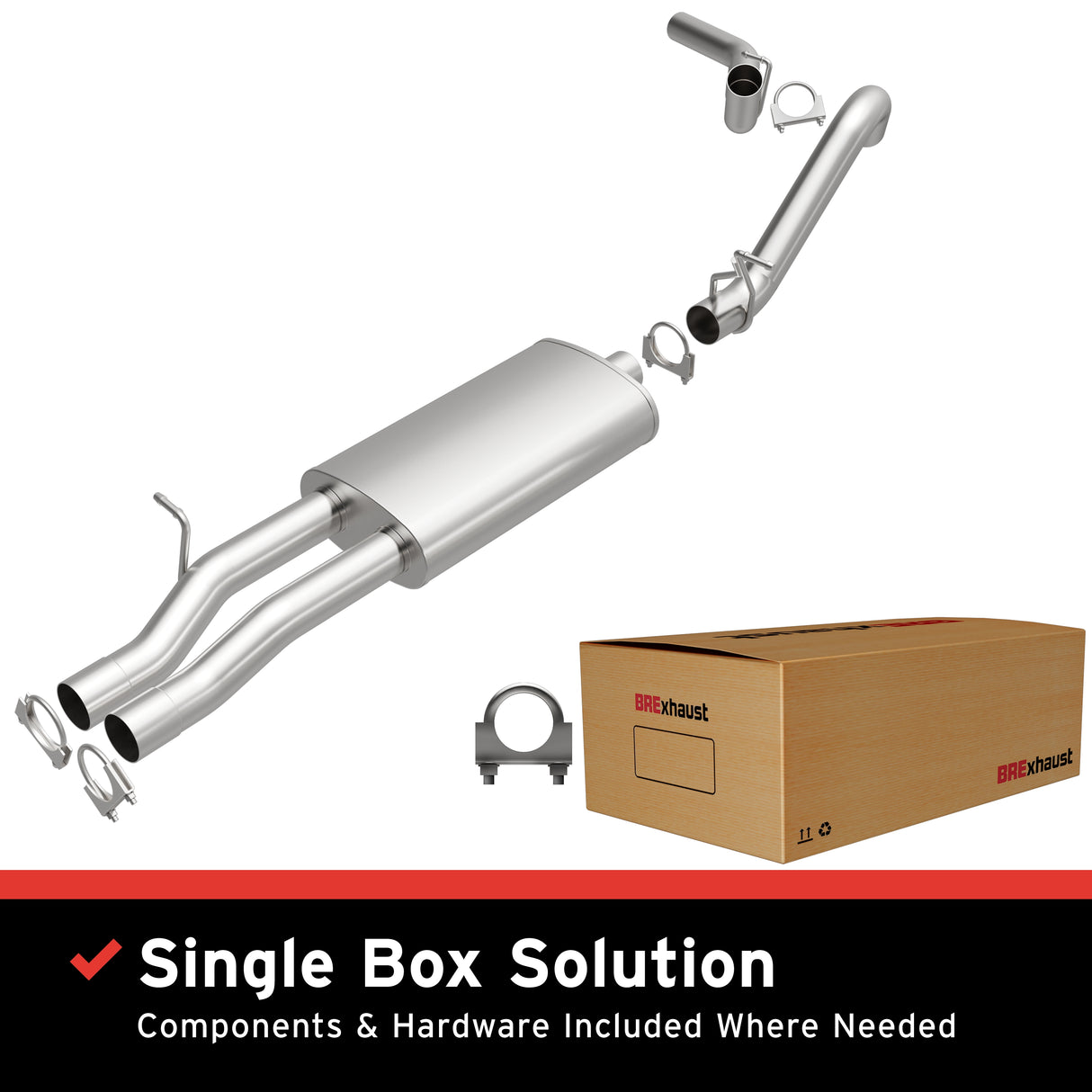 BRExhaust Direct-Fit Replacement Exhaust System 106-0865 BRExhaust Exhaust System Kit AXOPROS