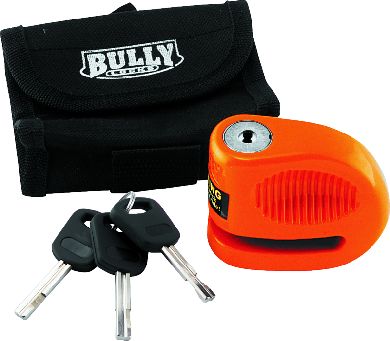 Bully Lock Disc Orange w/ Pouch - 5.5mm BikeMaster Security Locks  AXOPROS