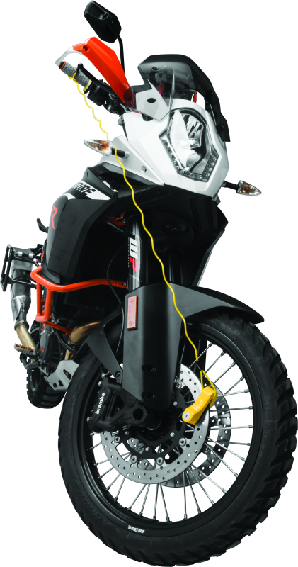 Bully Lock Disc Reminder 4in Lock - Yellow BikeMaster Security Locks AXOPROS