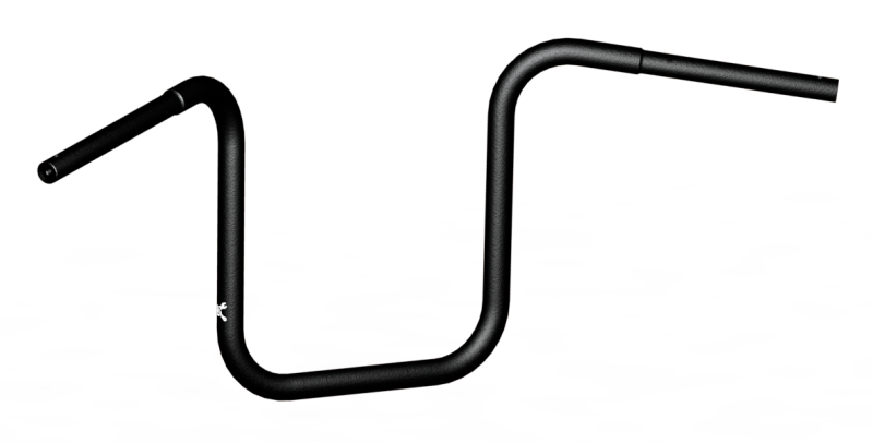 Burly Brand Ape Hanger 12in - Black Burly Brand Handlebars  AXOPROS