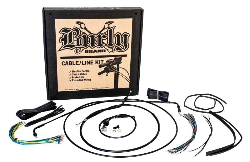 Burly Brand Cntrl Kit 12in Narrow Ape Burly Brand Throttle Cable AXOPROS