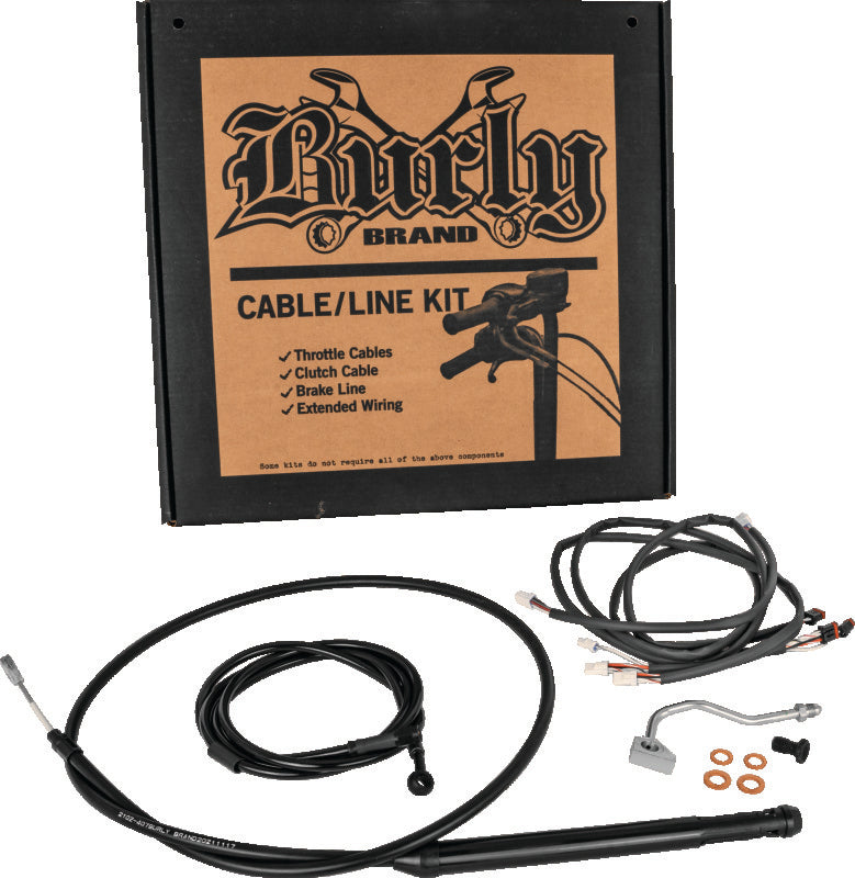 Burly Brand Control Kit 16in Gorilla - Black Burly Brand Throttle Cable AXOPROS
