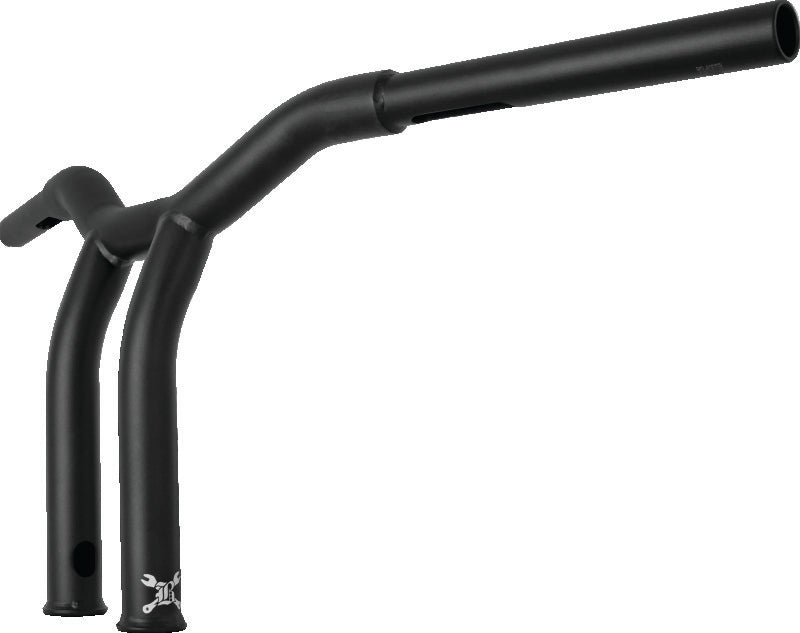 Burly Brand Dominator Raked Bar 10in - Matte Black Burly Brand Handlebars  AXOPROS