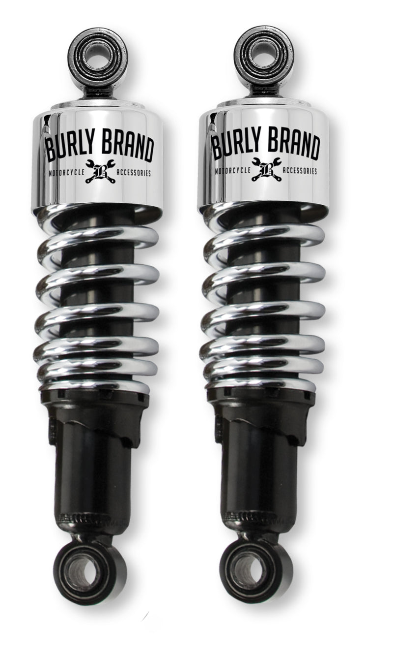 Burly Brand FLH Shocks - Chrome Burly Brand Shocks and Struts AXOPROS